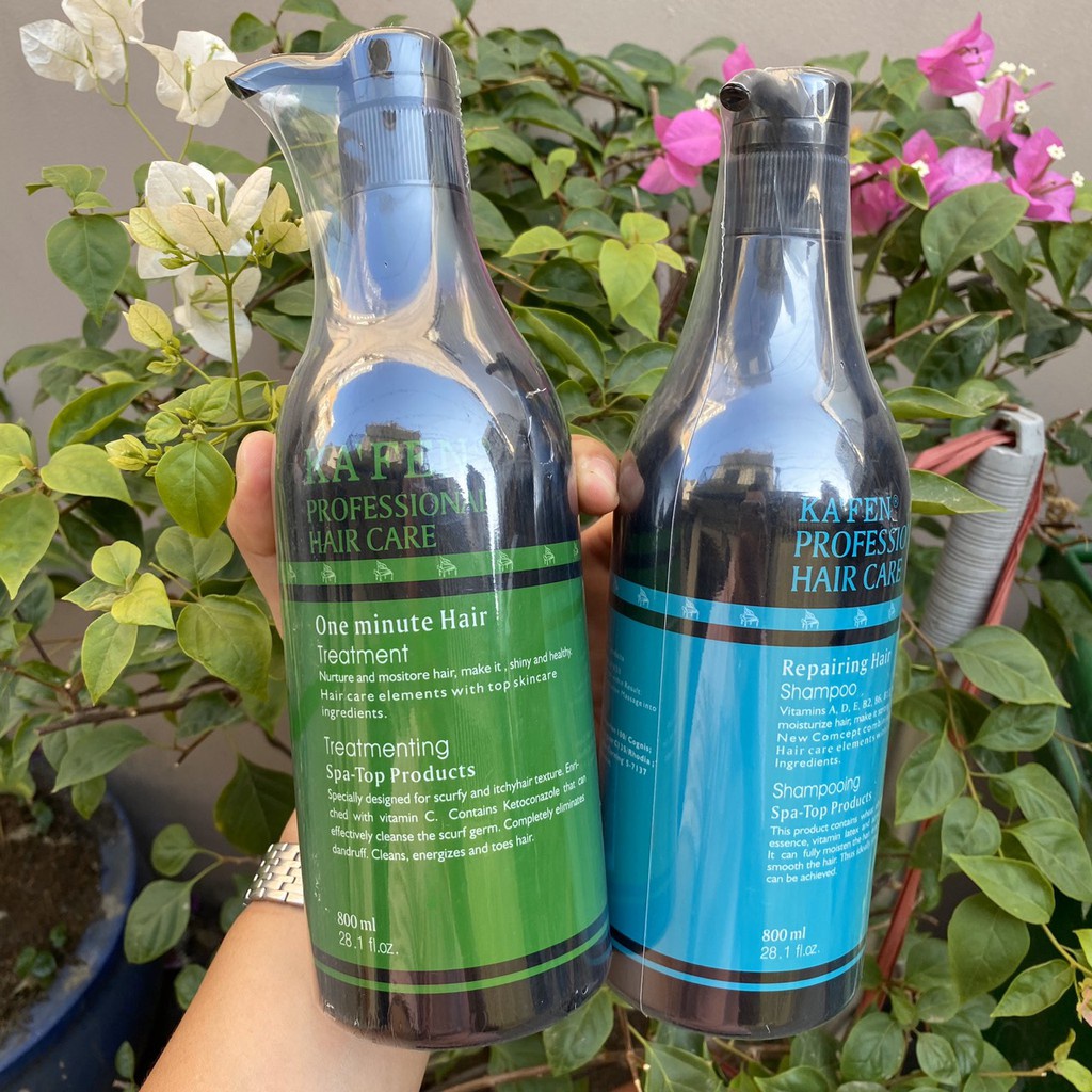 Cặp dầu gội xả Kafen Hoàn Hình 800ML Phục Hồi Tóc Hư Tổn, Tóc Nát, Tóc Yếu