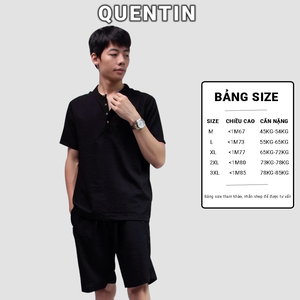 Bộ Đũi Nam Quentin Vải Đũi Cao Cấp Bền Đẹp Thời Trang BD33 | BigBuy360 - bigbuy360.vn