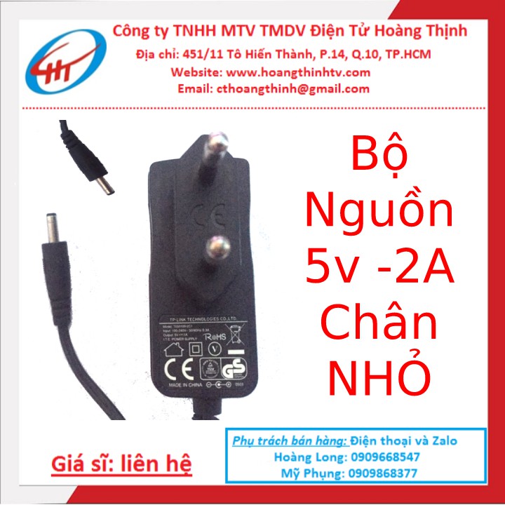 BỘ nguồn Adapter 5V-2A | Chân Nhỏ | Adapter