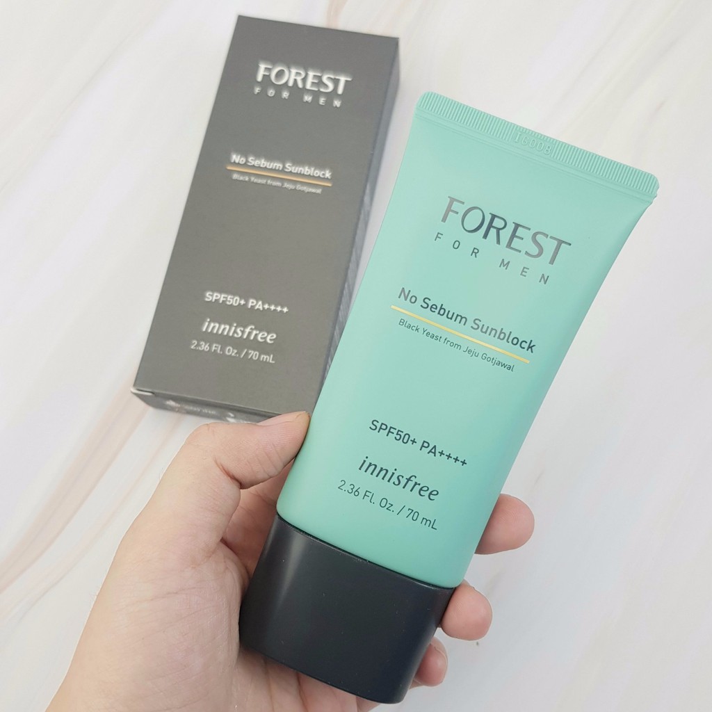 Kem Chống Nắng Kiềm Dầu Dành Cho Nam Innisfree Forest For Men No Sebum Sunblock SPF50+ 70ml