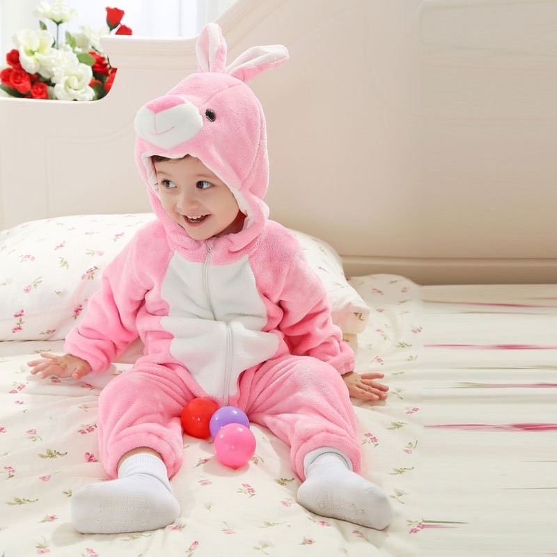 Kigurumi Bộ Đồ Ngủ Hóa Trang Thỏ Hoạt Hình Có Thể Sử Dụng Cho Tiệc Halloween