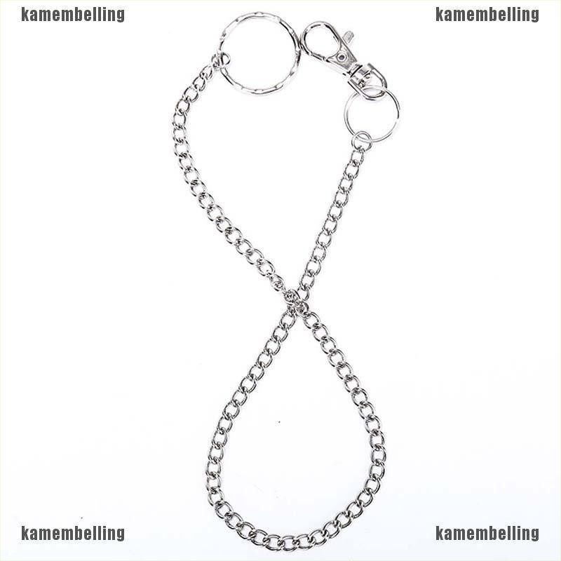 Móc Khóa Dây Xích Kẹp Thắt Lưng / Ví 38cm Phong Cách Punk Cá Tính