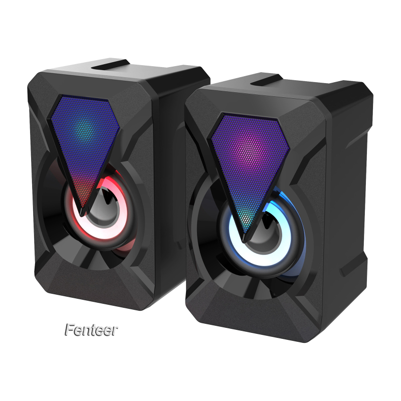 Loa Chơi Game 3wx2 Có Đèn Led Nhiều Màu Cổng 3.5mm Aux Cho Pc | BigBuy360 - bigbuy360.vn