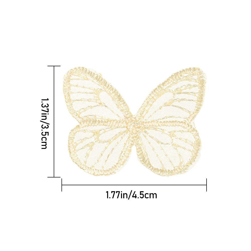 HS Set 10 Dây Ruy Băng Tua Rua Thêu Họa Tiết Bằng Polyester Hòa Tan Trong Nước Trang Trí Quần Áo