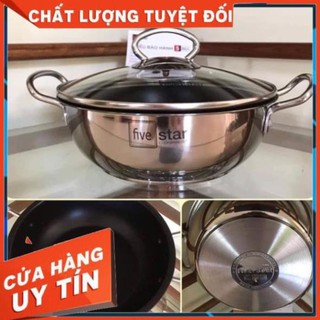 Chảo nồi 3 đáy Fivestar size 18,20cm chống dính siêu tốt