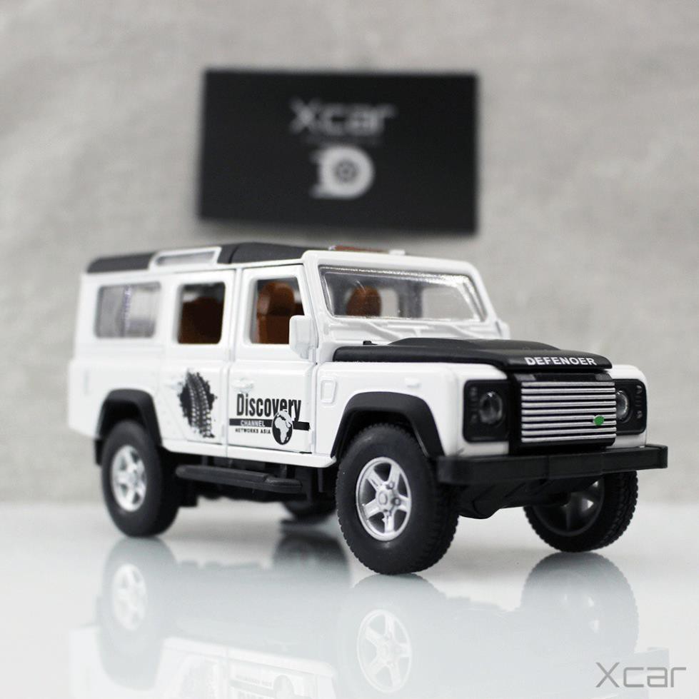 Ô tô đồ chơi Land Rover Defender ❤️ Tỉ Lệ 1:32 ❤️ Xe Mô Hình Cao Cấp Bằng Hợp Kim