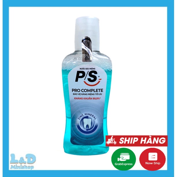 Nước Súc Miệng P/S Pro Complete Kháng Khuẩn 130ml