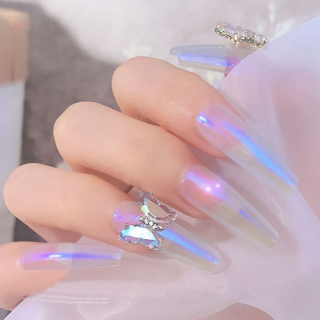Phụ Kiện Bươm Bướm 3D Nhiều Màu Đính Móng Tay Nghệ Thuật Cho Nữ