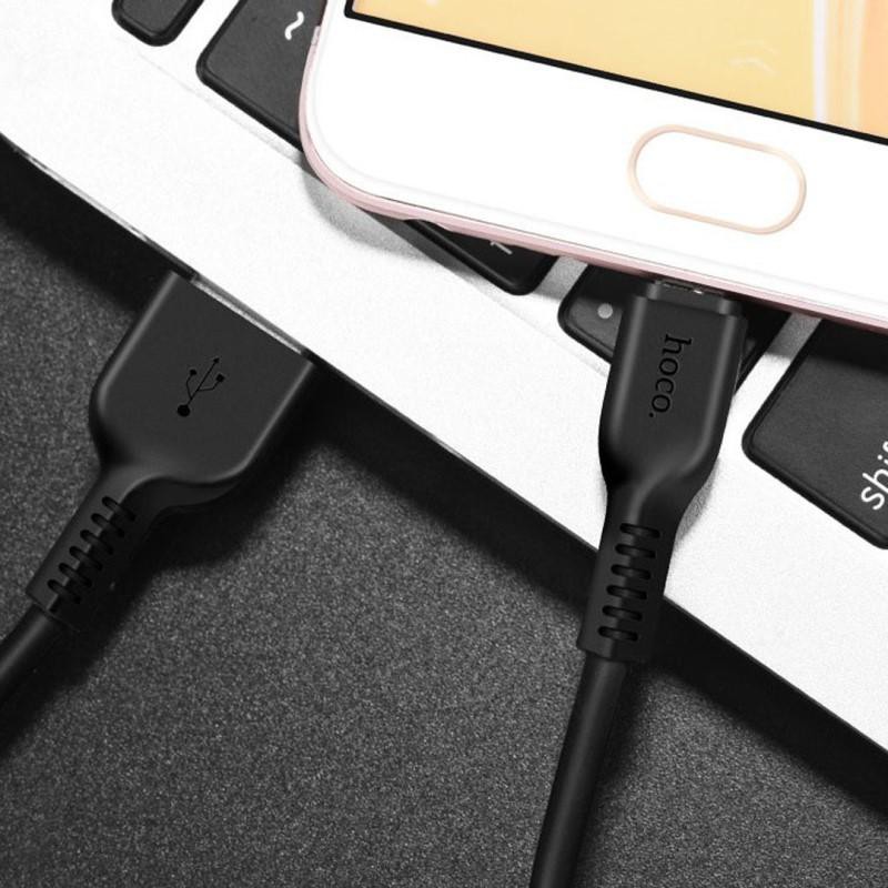 DÂY SẠC Hoco X20 cho Samsung Oppo Xiaomi..., kết nối Micro USB, sạc nhanh 2A, dài 1m, 2m, 3m – Chính Hãng