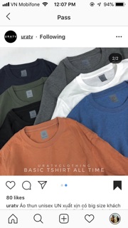 Áo thun unisex Uniqlo