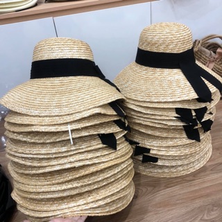 Mũ cói chuông nơ thương
