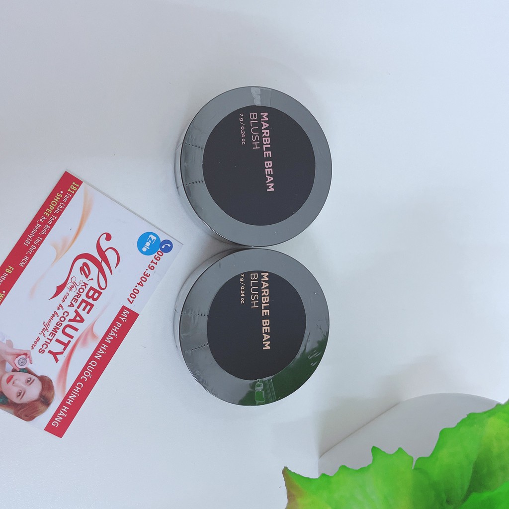 Phấn má hồng trang điểm bắt sáng bóng khỏe cho da The Face Shop fmgt Marble Beam Blush 7g | BigBuy360 - bigbuy360.vn
