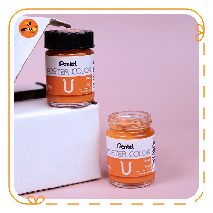 Màu vẽ Poster Pentel  hũ 30ml thủy tinh Đài Loan tuyệt vời ông mặt trời
