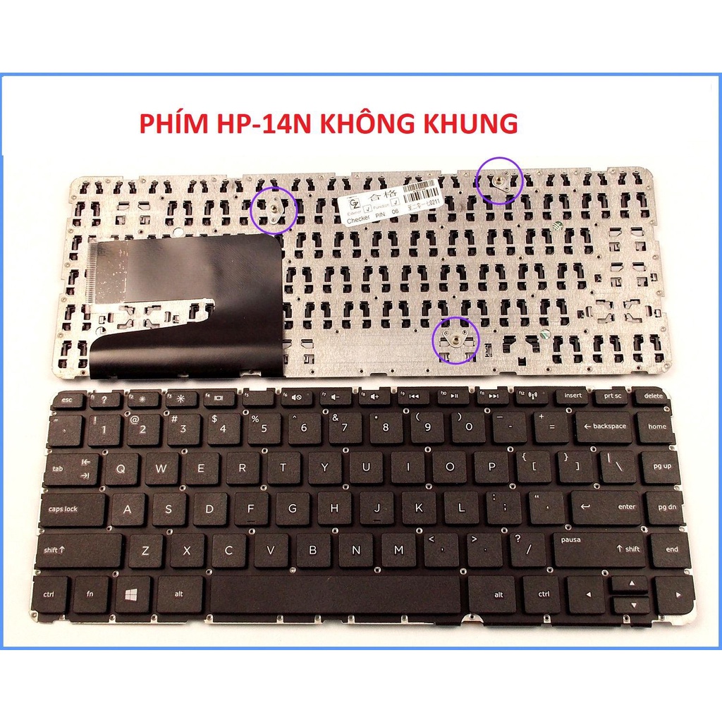 Bàn phím laptop HP 14-A102TX 14-A103TX 14-A104TX 14-A105TX Part: 741062-001
