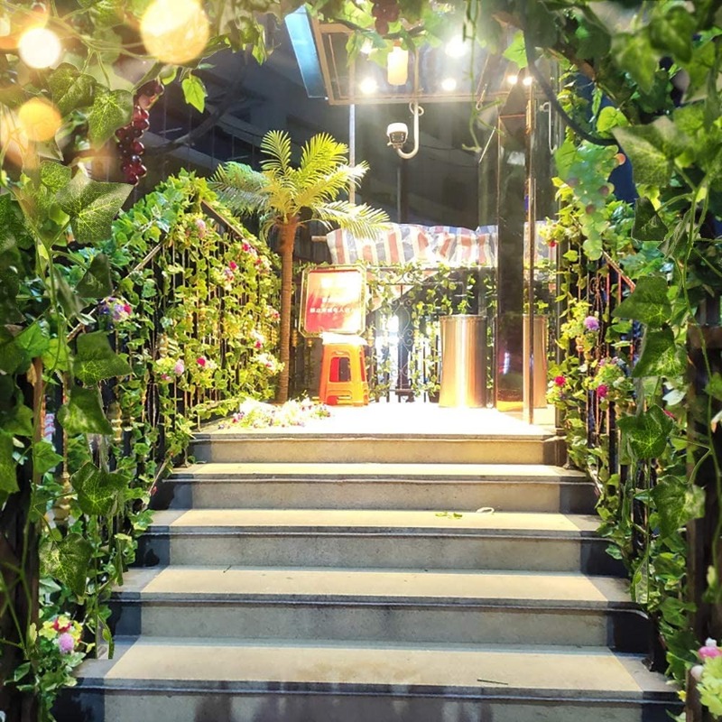 Cây giả - Dây Leo lá nho, trầu bà, thường xuân, rau má, dưa hấu, dài 2.4M