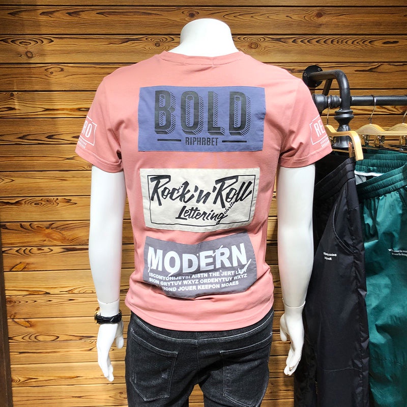 Áo thun tay lỡ dáng ôm thời trang trẻ trung cho nam