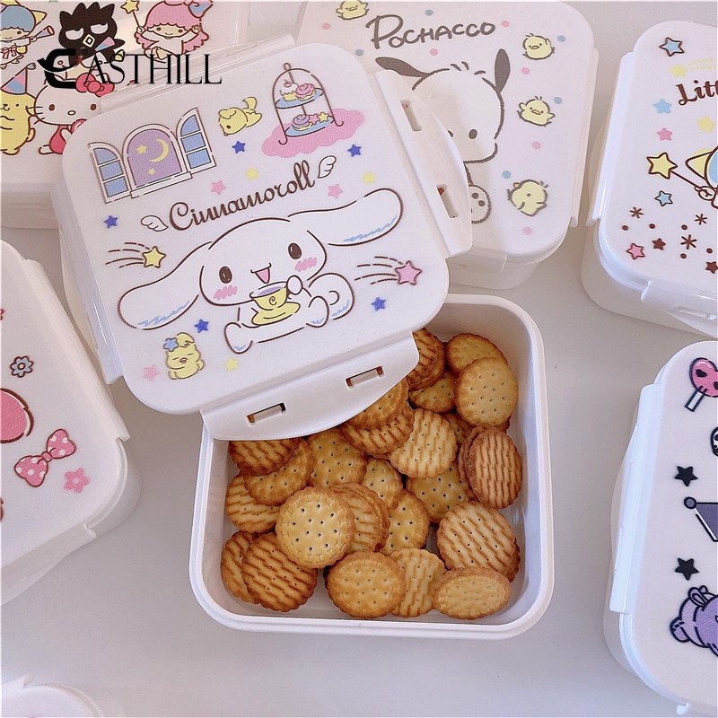 Hộp Đựng Đồ Ăn Trưa Hình Kuromi Cinnamoroll Littletwinstars Dễ Thương 13.5Cm