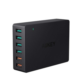 Sạc 6 Cổng Aukey 60W 2 Cổng Quick Charge QC 3.0 + 4 Cổng AiPower - PA-T11