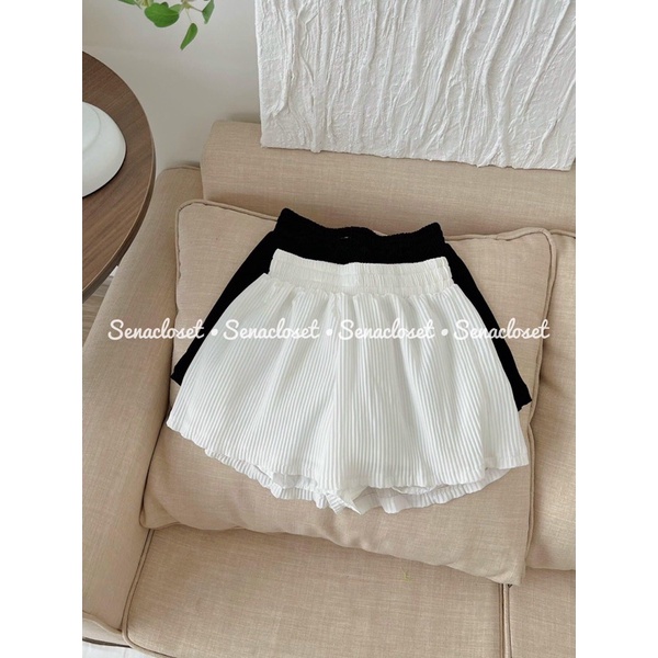 Quần short xếp li 2 lớp chất mát (Ảnh thật)