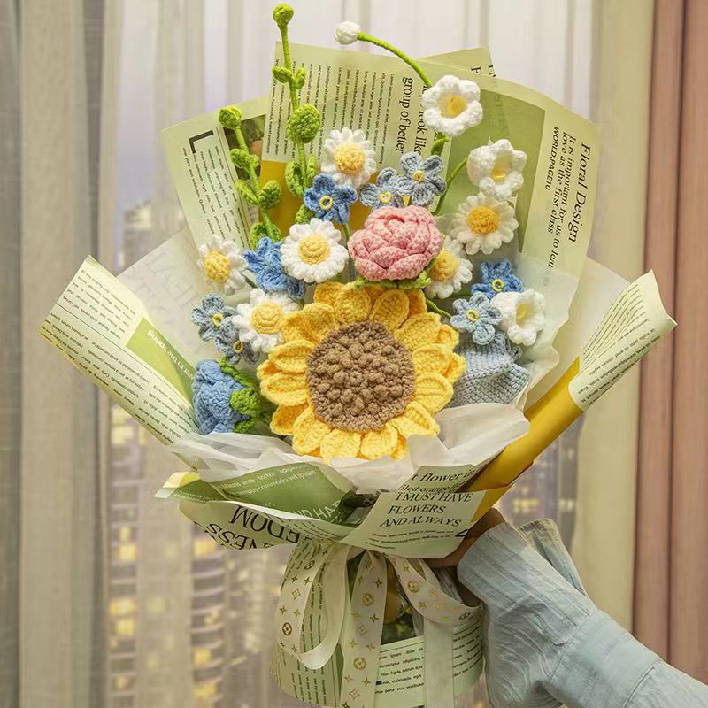 Bó Hoa Tulip Nhân Tạo Handmade Làm Quà Tặng Lễ Tình Nhân