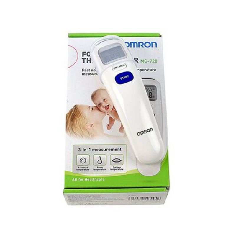 Nhiệt kế Omron MC-720 đo nhiệt độ ở trán - Bảo quản hành chính hãng 2 năm