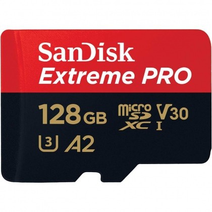 Thẻ Nhớ MicroSD SanDisk Extreme Pro A2 - 128GB V30 U3 Class 10 UHS-I 170MB/S Tốc Độ Siêu Cao