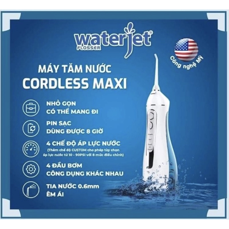 MÁY TĂM NƯỚC WATERJET của Mỹ [BH 12 THÁNG]