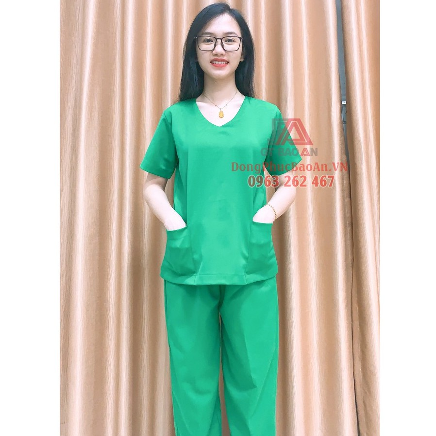 Bộ Scrubs Cao Cấp Đồng Phục Spa, TMV, Bộ Kỹ Thuật Viên Phòng Mổ