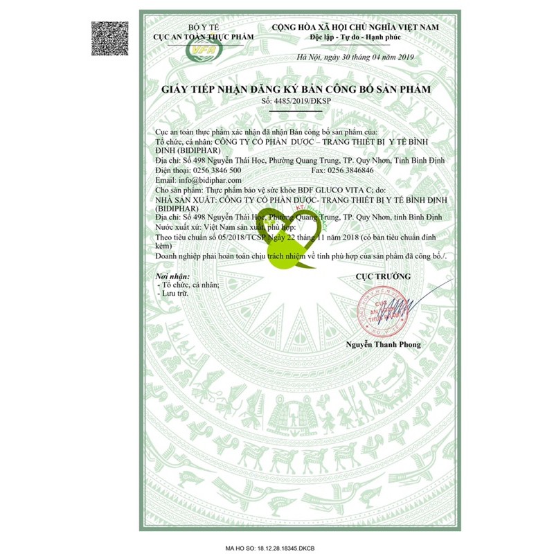 🍊BDF Gluco Vita C - Viên Ngậm Vitamin C - Gói 12 Viên