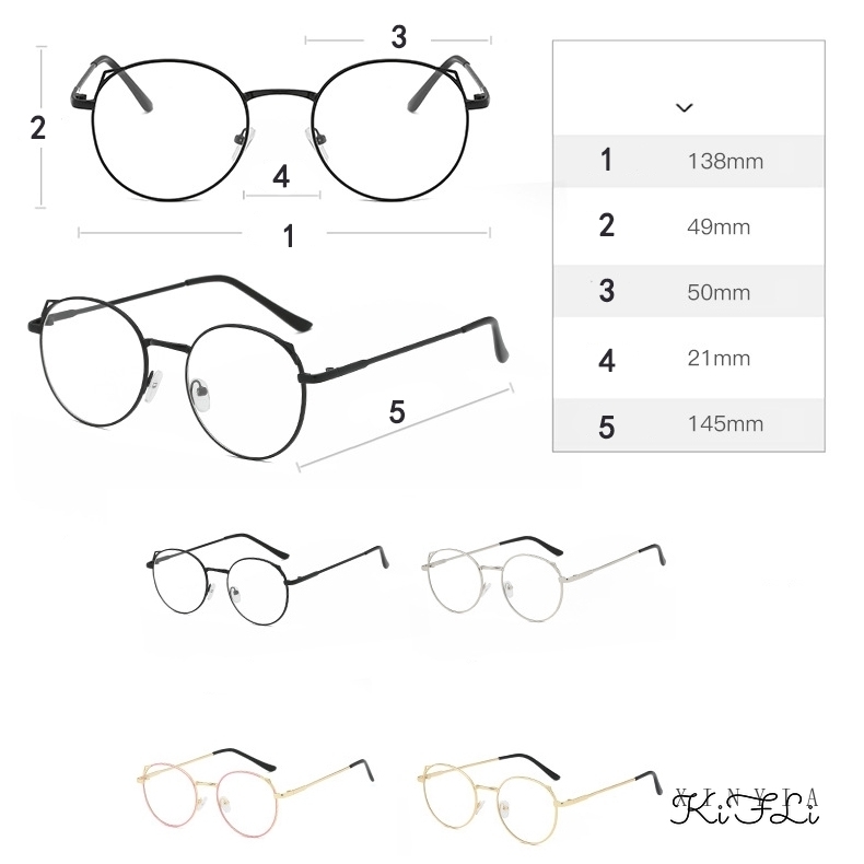 Mắt kính gọng tròn hình tai mèo dễ thương dành cho nữ