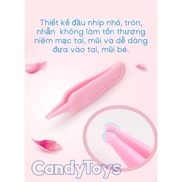 NHÍP GẮP RÁY TAI, VỆ SINH TAI MŨI AN TOÀN CHO BÉ