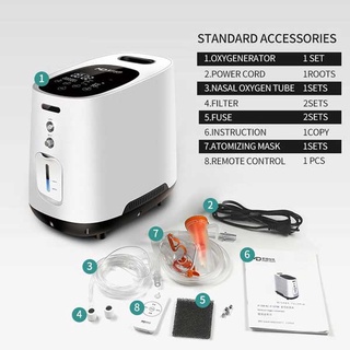 MÁY TẠO OXY GIA ĐÌNH HOMECARE 7L  BẢN QUỐC TẾ CHÍNH HÃNG CÓ PHUN KHÍ DUNG- Ruby Group