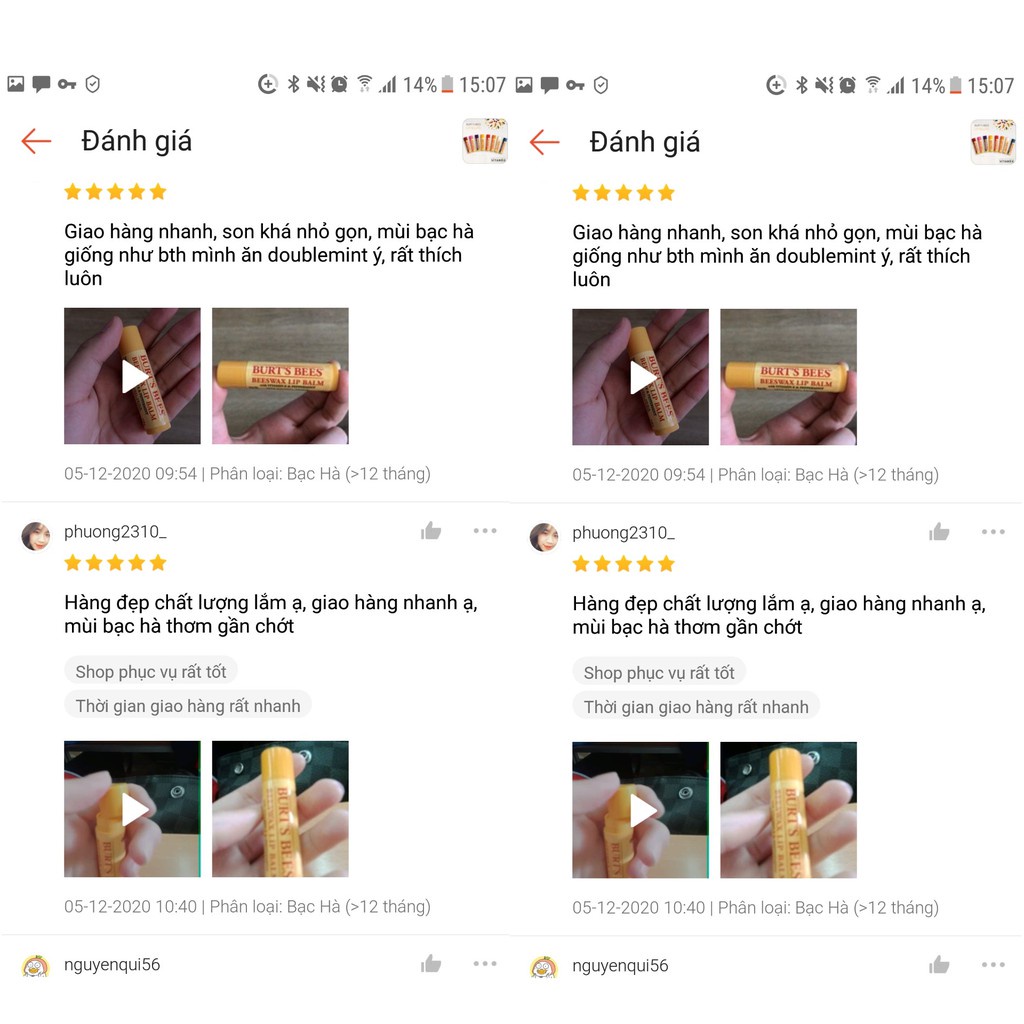 Son dưỡng môi thiên nhiên Burt’s Bees không màu dưỡng ẩm lâu và không thâm môi - Natural Lip Balm Burts Bee
