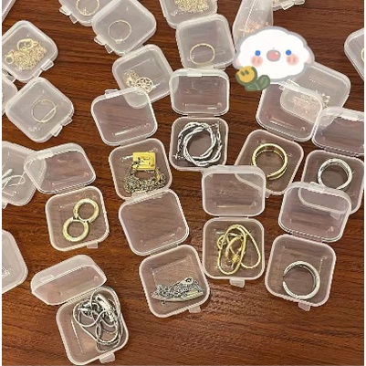 Hộp nhựa hình vuông trong suốt đựng trang sức,đựng thuốc