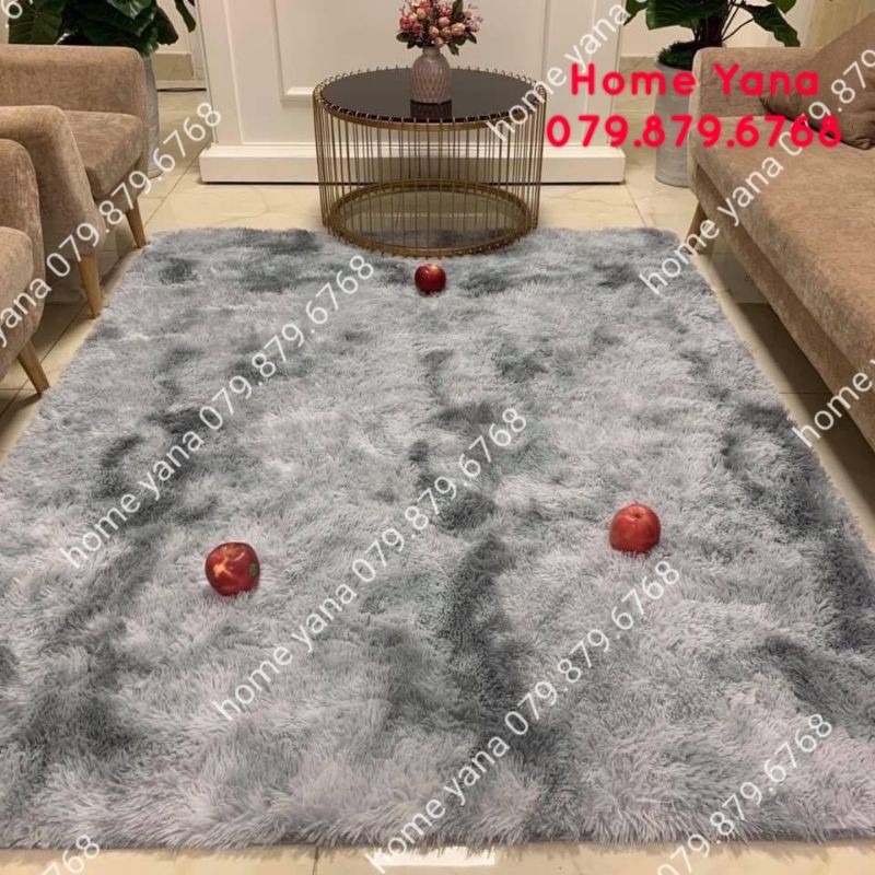 Thảm Lông Trải Sàn Cao Cấp Lông Dày Mịn - Trang Trí Nhà Cửa, Chụp Ảnh, Sợi Bền Không Rụng Lông - Thảm Lông Loang