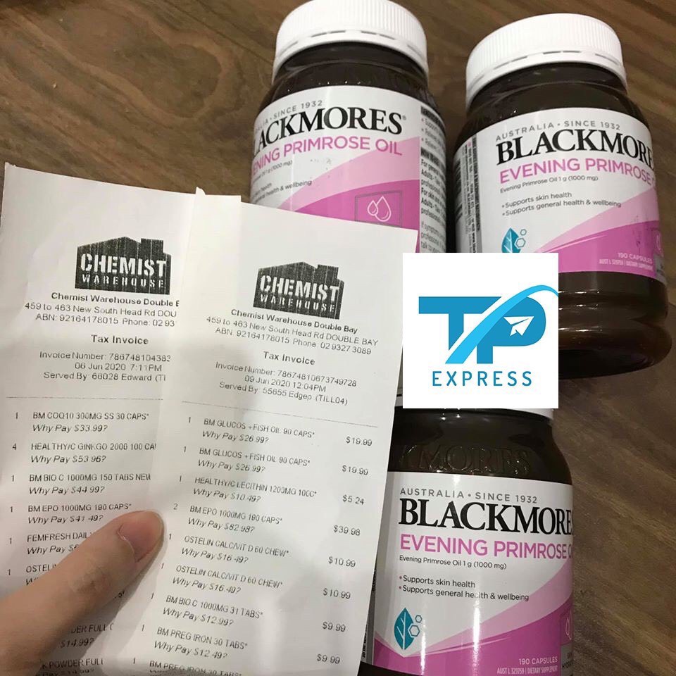 TINH DẦU HOA ANH THẢO - Blackmores Evening Primrose Oil 190 viên [Mẫu Mới]