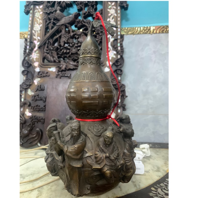 Hồ lô bát tiên bằng đồng phong thuỷ loại to