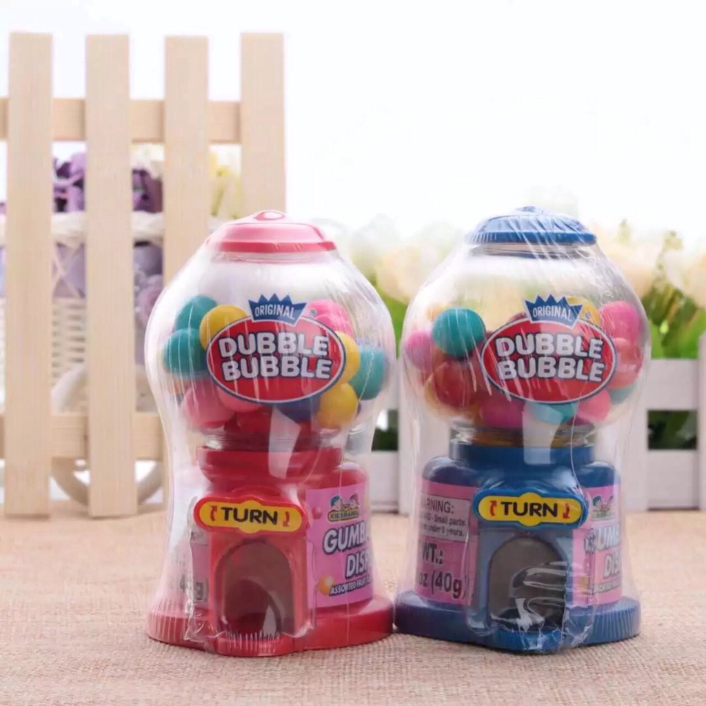 Set 3 Máy bán kẹo Dubble Bubble Original Mỹ 40gr nhiều màu cực hot