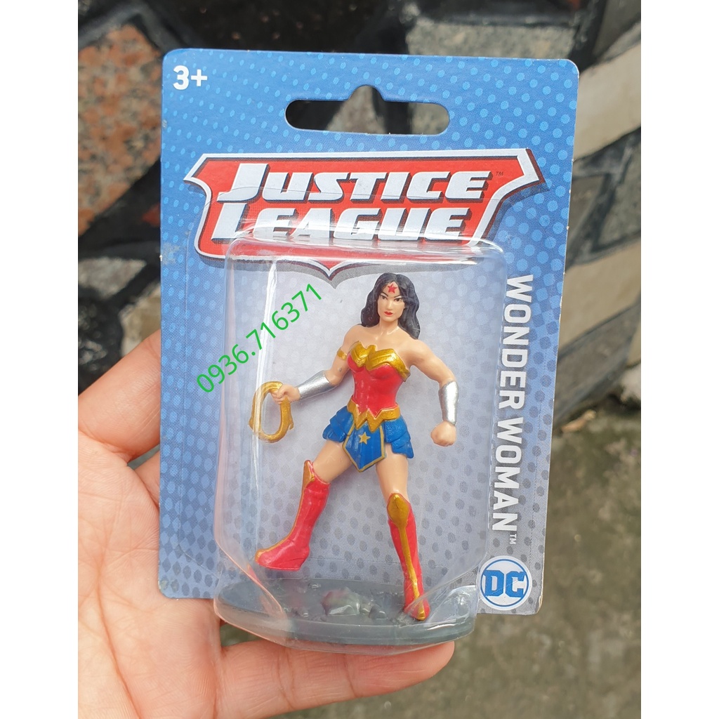 Mô hình nhân vật siêu anh hùng Justice League size mini hàng Mattel Canada