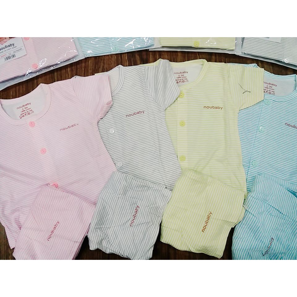 Bộ Noubaby Cotton tre cộc tay QATE00006