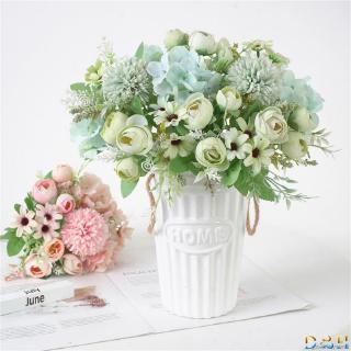 Bó Hoa Cẩm Tú Cầu Giả 7 Bông Trang Trí Tiệc Cưới