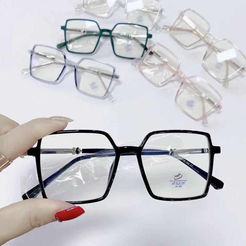 Mắt Kính Gọng Nhựa Trong Suốt Chống Ánh Sáng Xanh Dành Cho Chơi Game