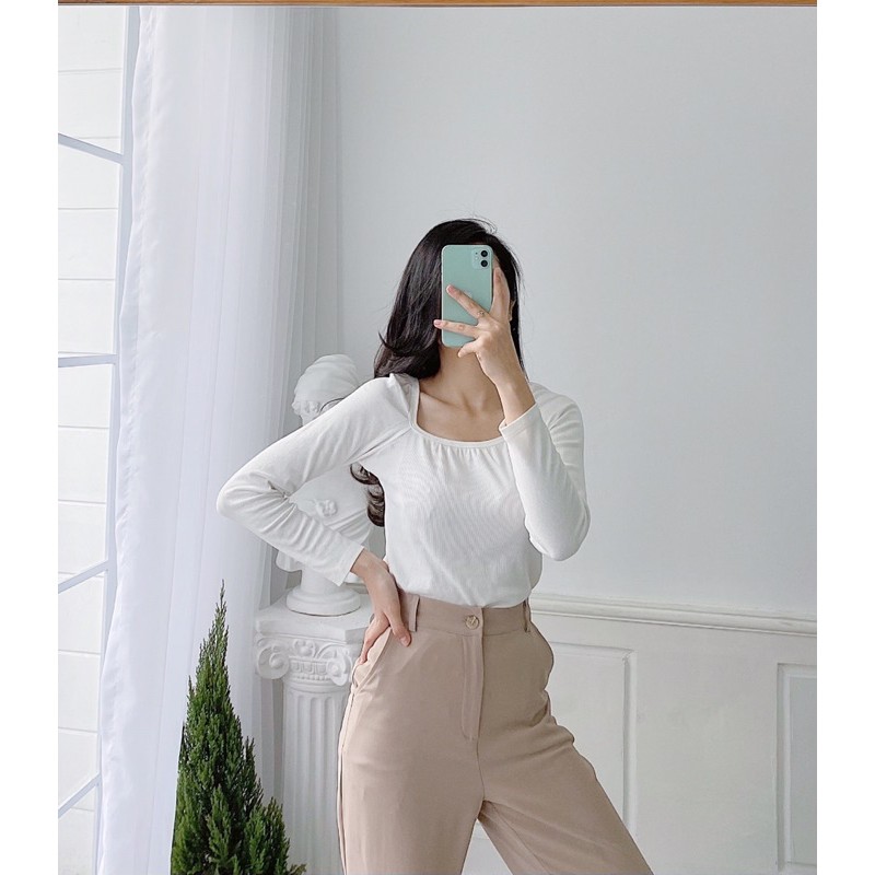 Áo Tay Dài Cổ Vuông | BigBuy360 - bigbuy360.vn