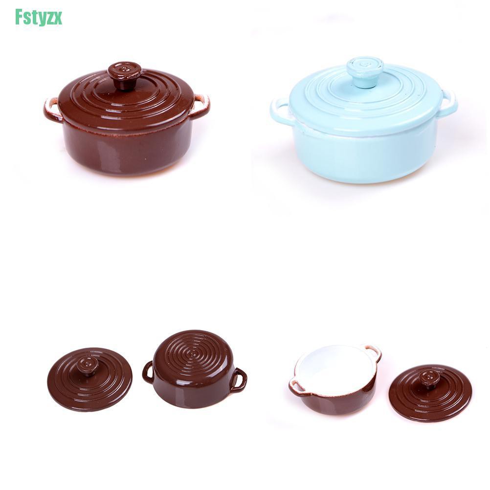 fstyzx 1:12 Dollhouse Mini Pot Boiler Doll House Accessories Play Kitchen Toy