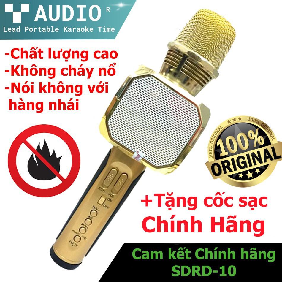 Micro Kèm Loa Bluetooth Karaoke Sd-10, Micro Bluetooth, Âm thanh sống động, Hát cực hay, Bảo hành chính hãng