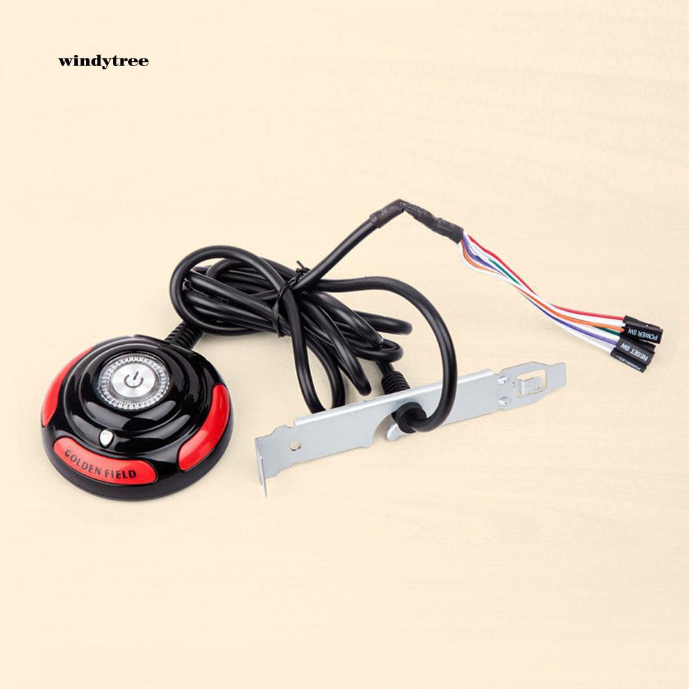 Nút bấm công tắc nguồn cho thùng máy tính PC HDD với cáp dài 1.6m tiện lợi