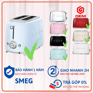 Máy nướng bánh mì sandwich Smeg - TOASTER TSF01 2 lát nhiều màu
