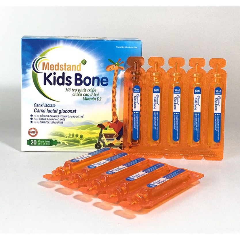 Medstand Kids Bone - Calci Vitamin D3 dạng uống giúp phát triển xương