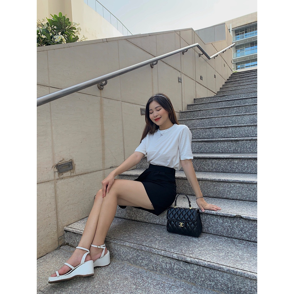 CHÂN VÁY NGẮN ĐAI EO