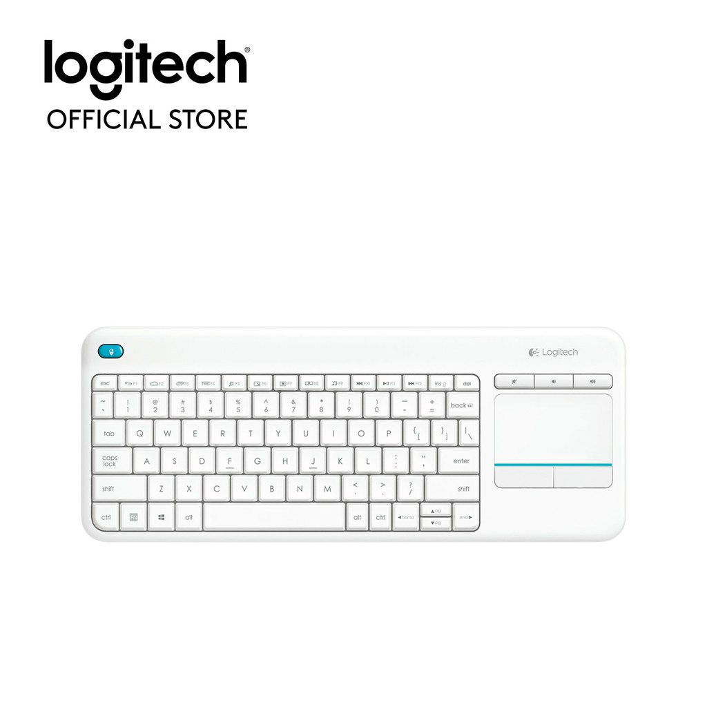 Bàn phím cảm ứng không dây LOGITECH K400 Plus [Đen-Trắng] - Hàng Chính Hãng